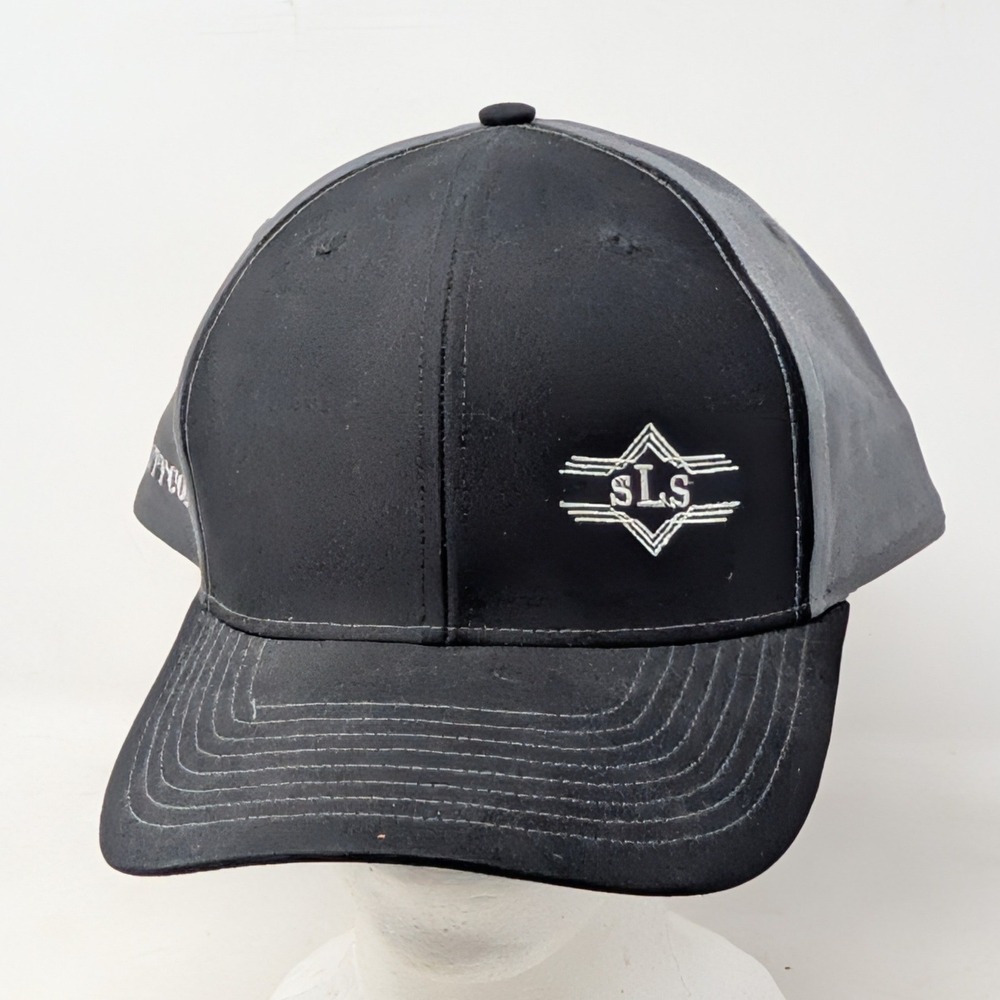 Richardson SLS Surelock Security Co Hat Black Grey Snapback Trucker Cap OSFM